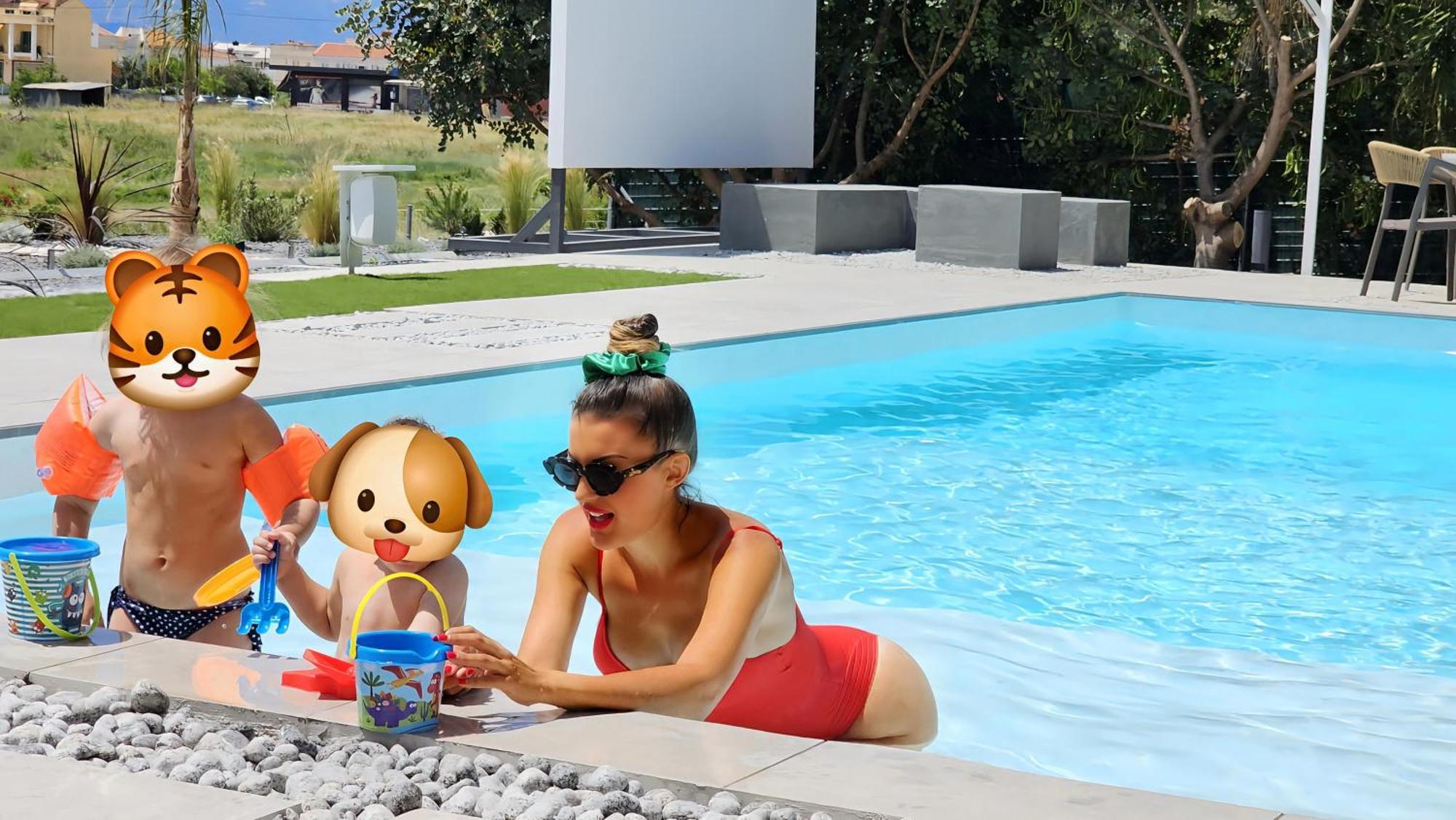 Nafplio Blue Topaz Poolside Villa Bagian luar foto