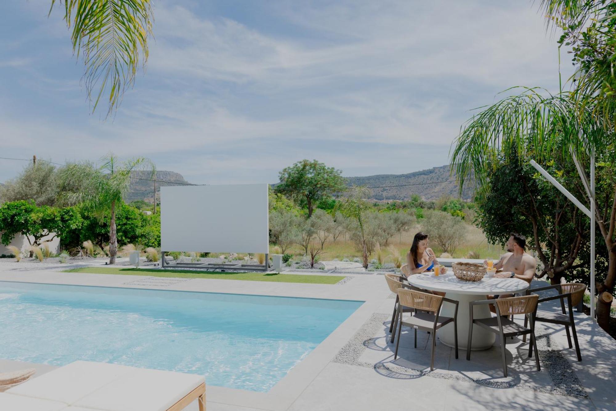 Nafplio Blue Topaz Poolside Villa Bagian luar foto